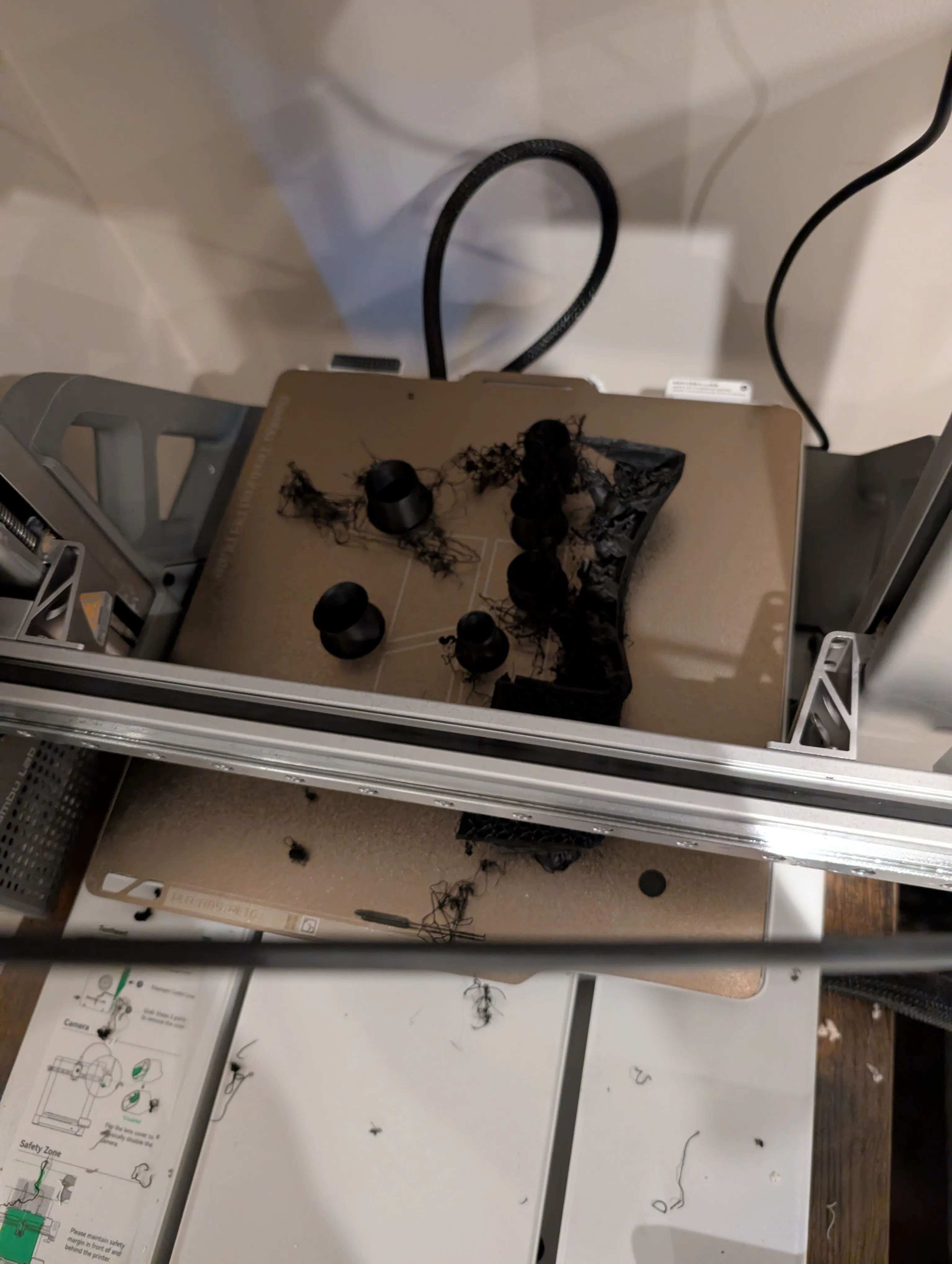 Burnt/failed black print attempt